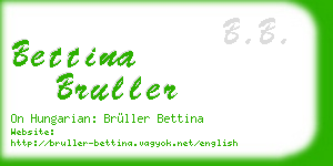 bettina bruller business card