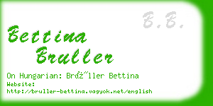 bettina bruller business card